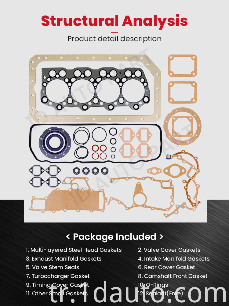 Auto Parts Full Gasket MITSUBISHI 4D35